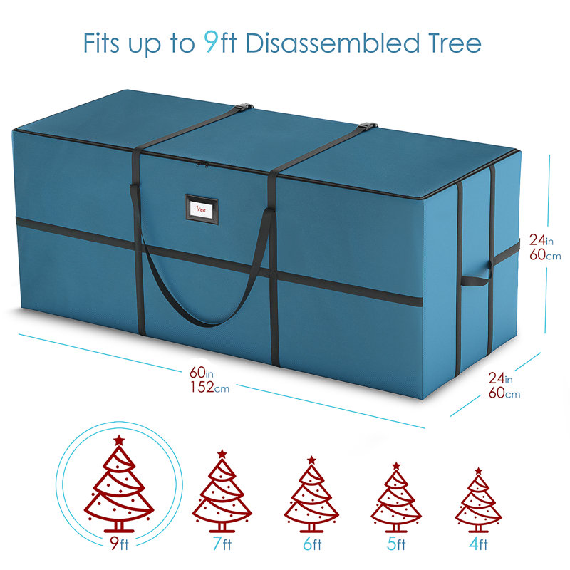 Paquet de 2 sacs de rangement pour arbre de Noël, Paquet de 2