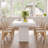 78'' Dining Table For 6-8 People