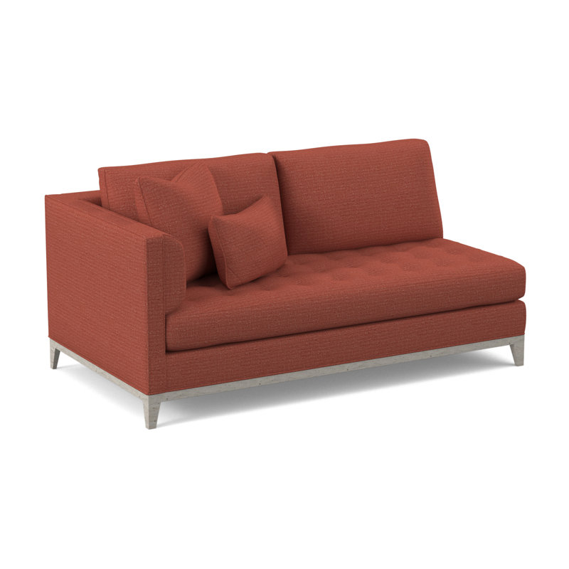 Paramount Upholstered Sectional Symmetrical, Bisque, Margaret Mahogany