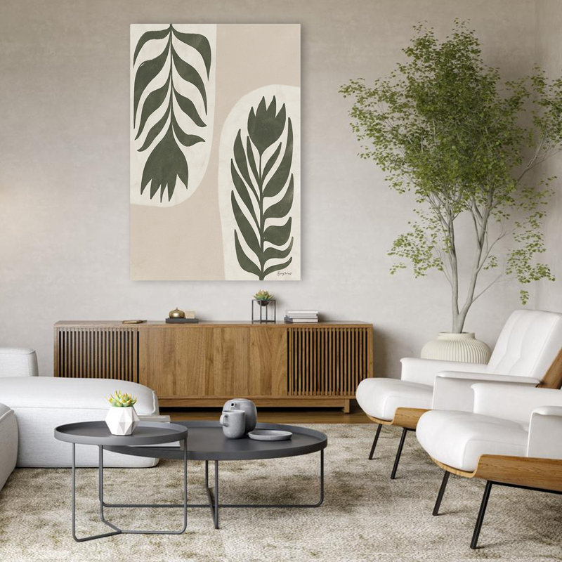 Simplicité florale bohémienne et scandinave II, H 48 po x l 32 po
