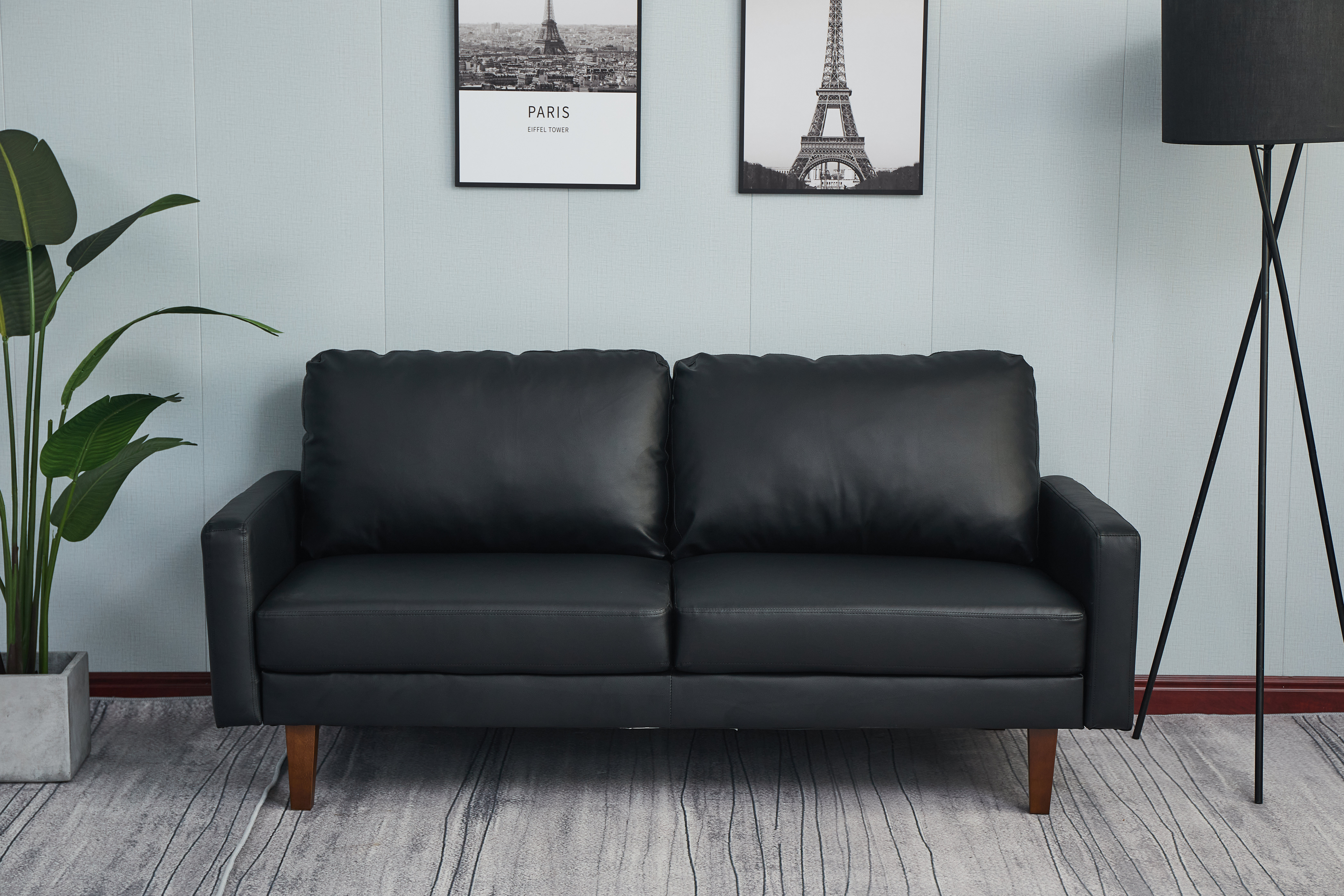 Ebern Designs Uhome 70"w Vegan Leather Sofa - Wayfair Canada