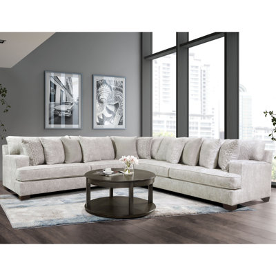 Araujo Upholstered L-Shaped Sectional Symmetrical