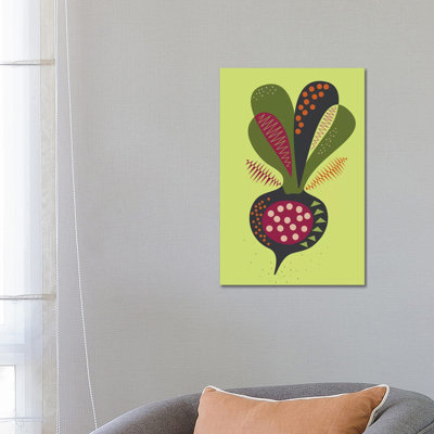 Beetroot by Flatowl - Wrapped Canvas Print