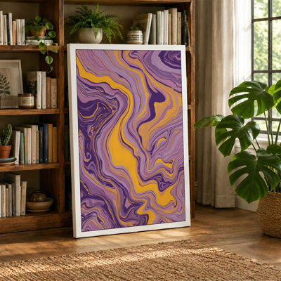 Liquid Motion Abstract - Wrapped Canvas
