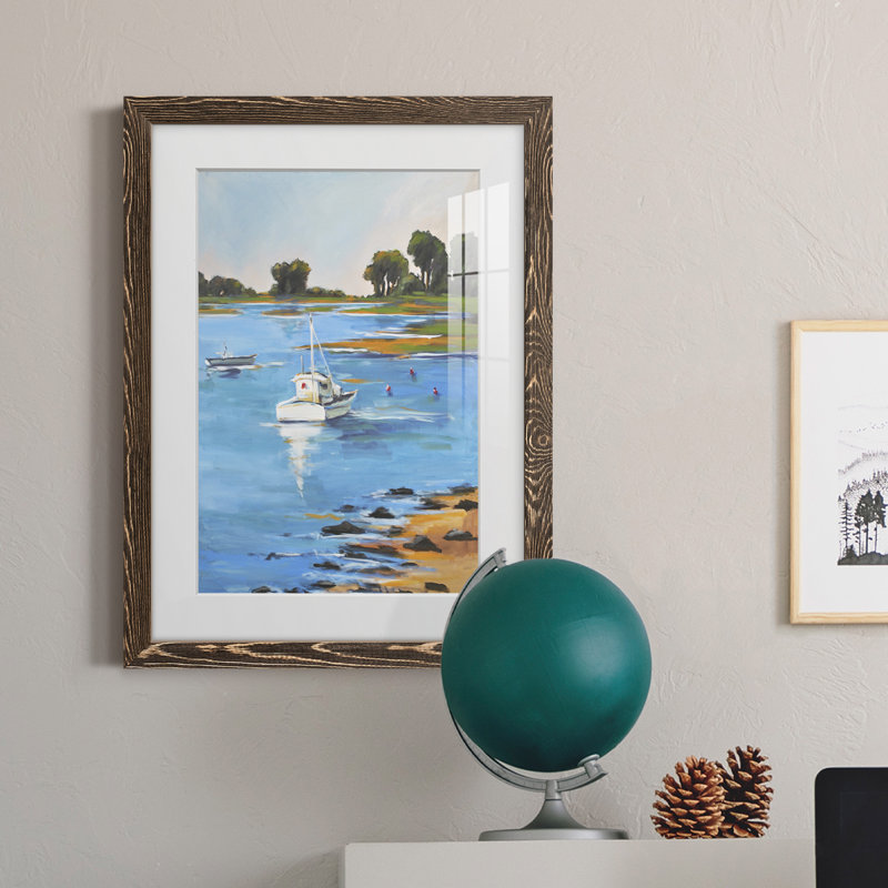 Cadre encadré de qualité supérieure Harbor Side II - prêt à être accroché, H 37,5 po x l 27,5 po x P 1 po