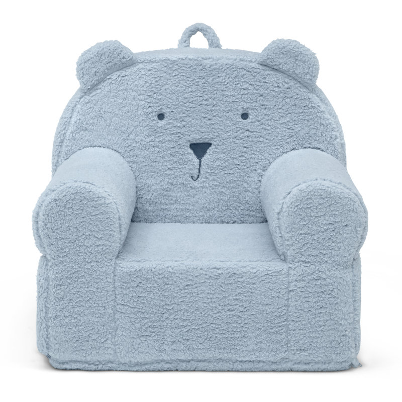 BabyGap Sherpa Bear Chair, Powder Blue