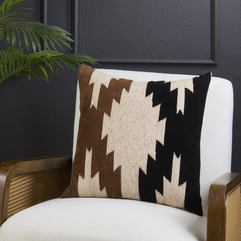 Housse de coussin en similicuir Southwestern, Duvet de canard