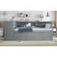 Lit de jour double avec lit gigogne, lit de jour en bois avec tiroirs de rangement et tablettes latérales, lit de jour avec bureau,-1990156081-1990156080