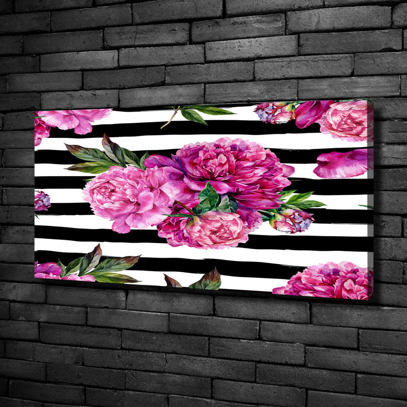 Pink Peonies - Wrapped Canvas Print