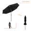 Parasol de marché d'extérieur à DEL de 10 pi avec auvent ventilé à 3 niveaux Samitha-1955959464