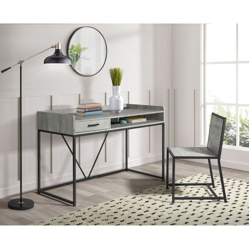 Preston - Bureau et chaise - Gris