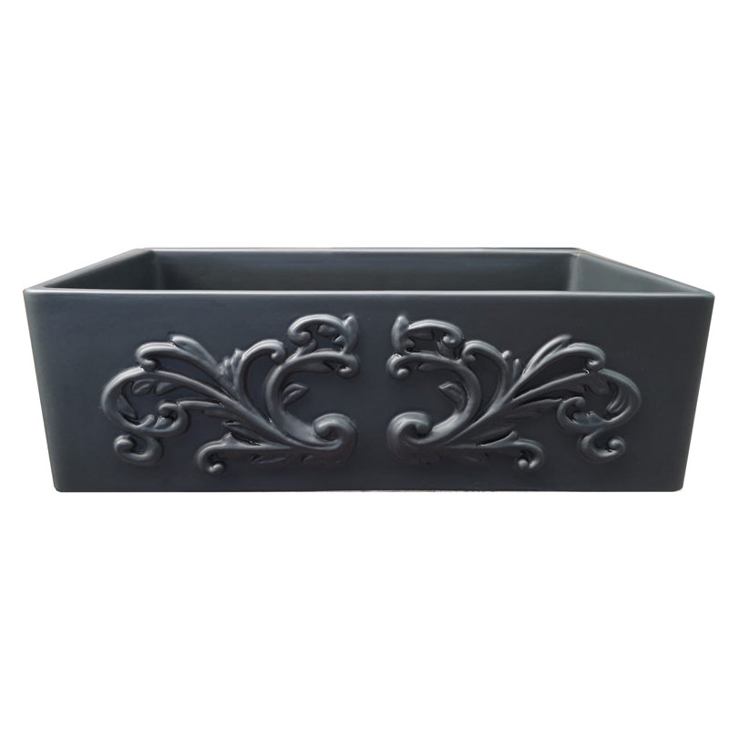 Vineyard 33'' L Single Basin Kitchen Sink, Matte Black