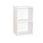2 Tier Bookcase Cube Wooden Bookshelf-1992883460