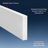 Replacement 30 Inch Quartz Stone Vanity Backsplash In White