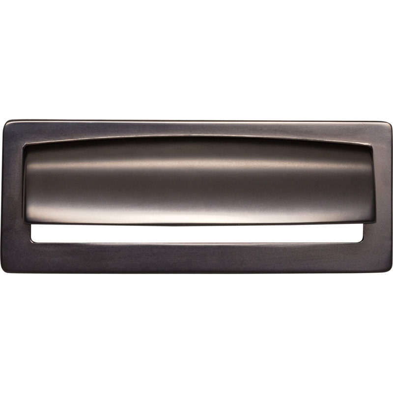 Hollin Cup/Bin pull, Ash Gray, 3 3/4" Center to Center
