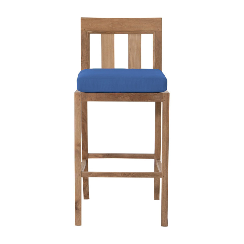 Starlita Teak Bar Set with Stools, Sapphire