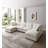 Modular Sectional Sofa, Linen Fabric Couch Set with Convertible Ottoman,U shaped sofa-627198051