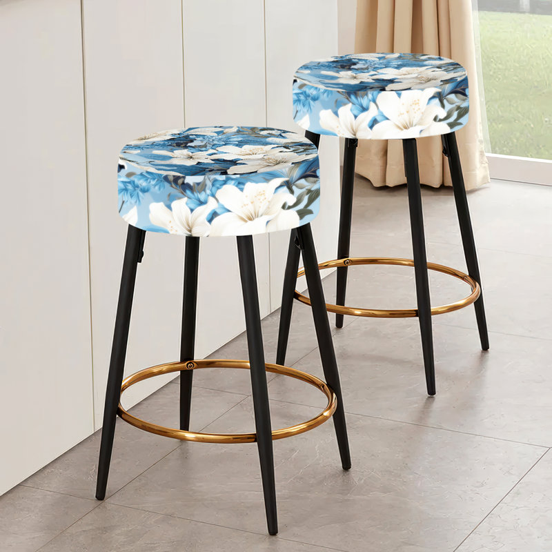 Ensemble de 2 tabourets de bar style tropical Azure