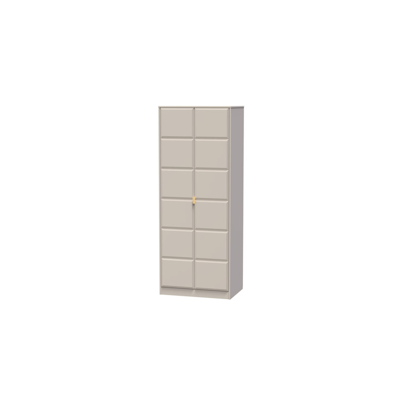 Fully Assembled 3 Door Wardrobe, 197cm H x 74cm W x 53cm D, Kashmir