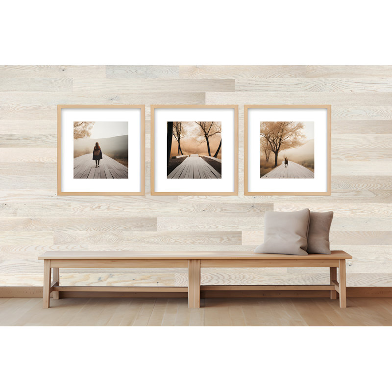 Planches de bois Timberchic Oak, L 4 po, Blanc