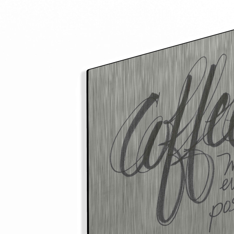 «Coffee Sayings IV» par Chris Paschke, H 12 po x l 12 po