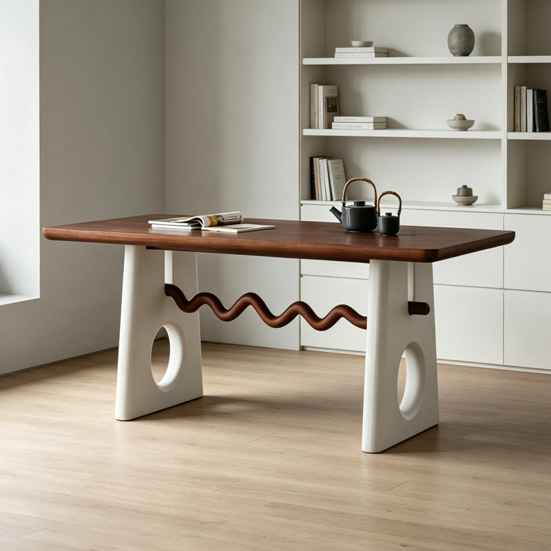 Bureau rectangulaire multifonctionnel de forme unique, H 29,52 po x l 70,86 po x P 35,43 po