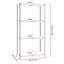 4-Layer Shelves 2 pcs Anthracite Steel&Engineered Wood-80772084-80772085