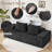 107" Chenille Sofa With Extra Large Armrests,Comfy Upholstered Couch For Living Room-1016225799