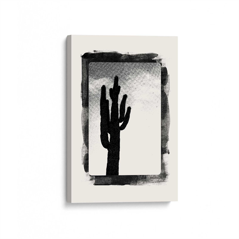 Monochrome Western Cards II Wrapped Canvas, 18" H x 12" W