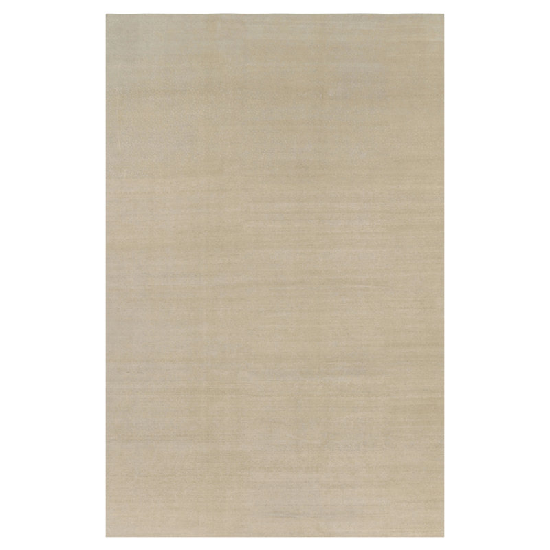 Rug & Kilim’S Oversized Contemporary Textural Solid Rug In Beige Tones