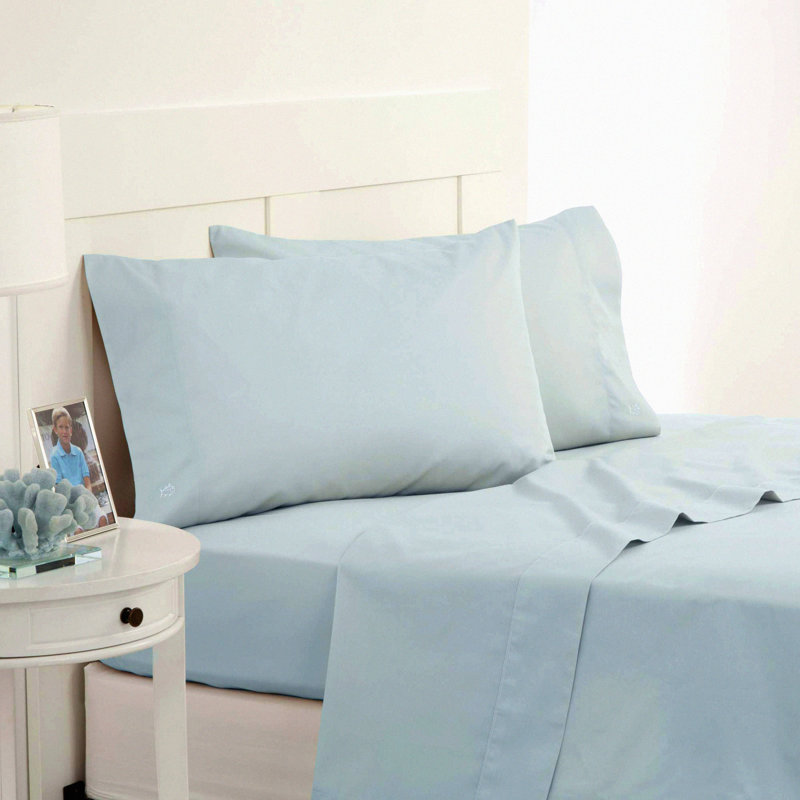 Blue Bliss Cotton Queen Sheet Set