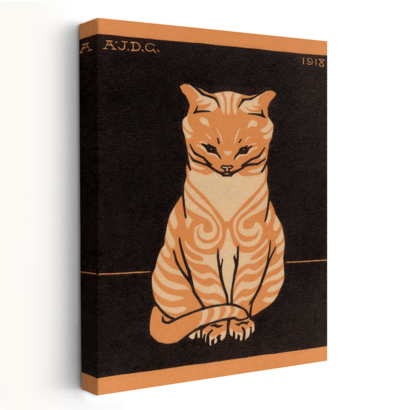 Chat assis, 1918, H 36 po x l 24 po