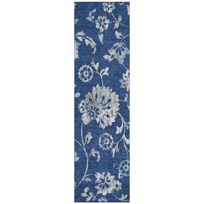 Charysse Washable Floral Indoor / Outdoor Rug