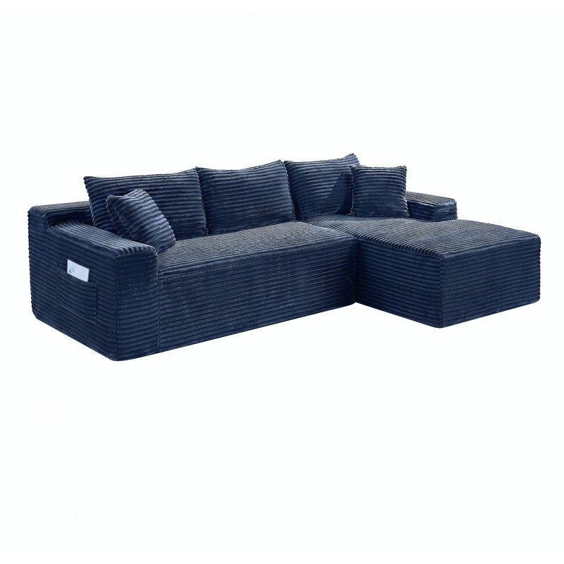 Canapé modulaire 106,3 po Cloud, Blue