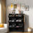 Narrow Tipping Bucket Shoe Cabine With 6 Flip Drawers, Adjustable Shelf And 3 Silvery Hooks-119167194
