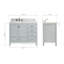 Meuble-lavabo simple 42 po avec comptoir Cambridge-88398672-134280781-134280784