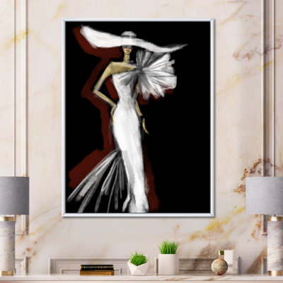 White Black Fashion Woman Portrait " White Black Fashion Woman Portrait "