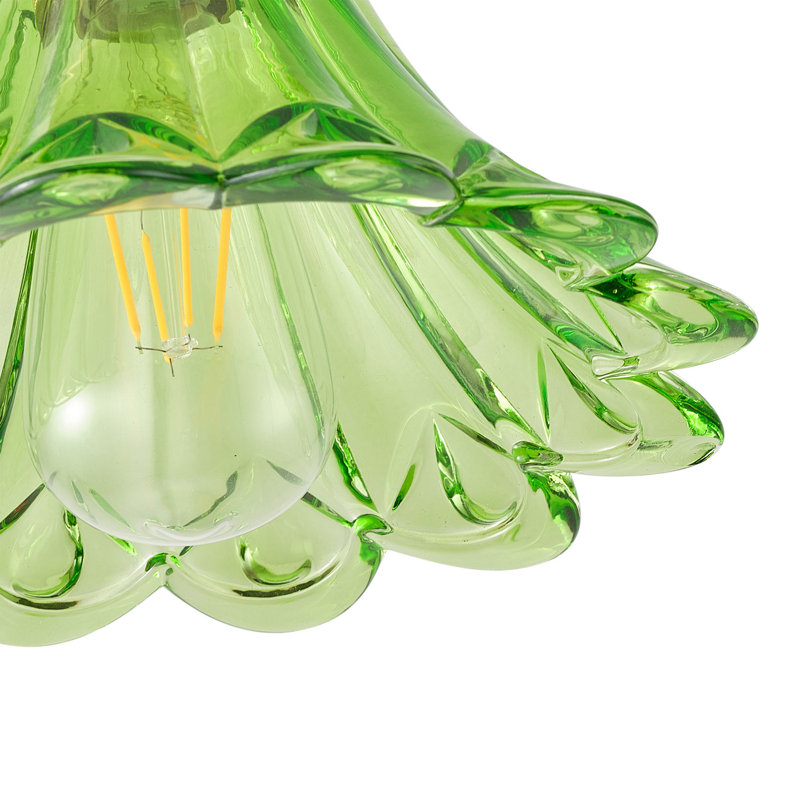 1-Light Brass Flush Mount Ceiling Light, Dimmable, E26 Base, Glass Shade, ETL Certified