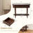40'' Glass Top Console Table