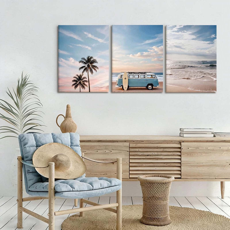 3 Piece Wrapped Canvas Wall Art