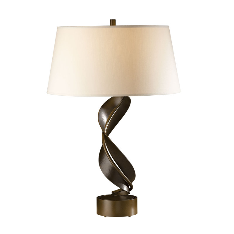 Folio 25.1" Table Lamp, Flax, Bronze