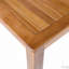 Ensemble de table de salle à manger de patio en bois, table rectangulaire d'extérieur de L 67 po avec 6 chaises en rotin pour bord de piscine, cour, jardin, naturel-6775869