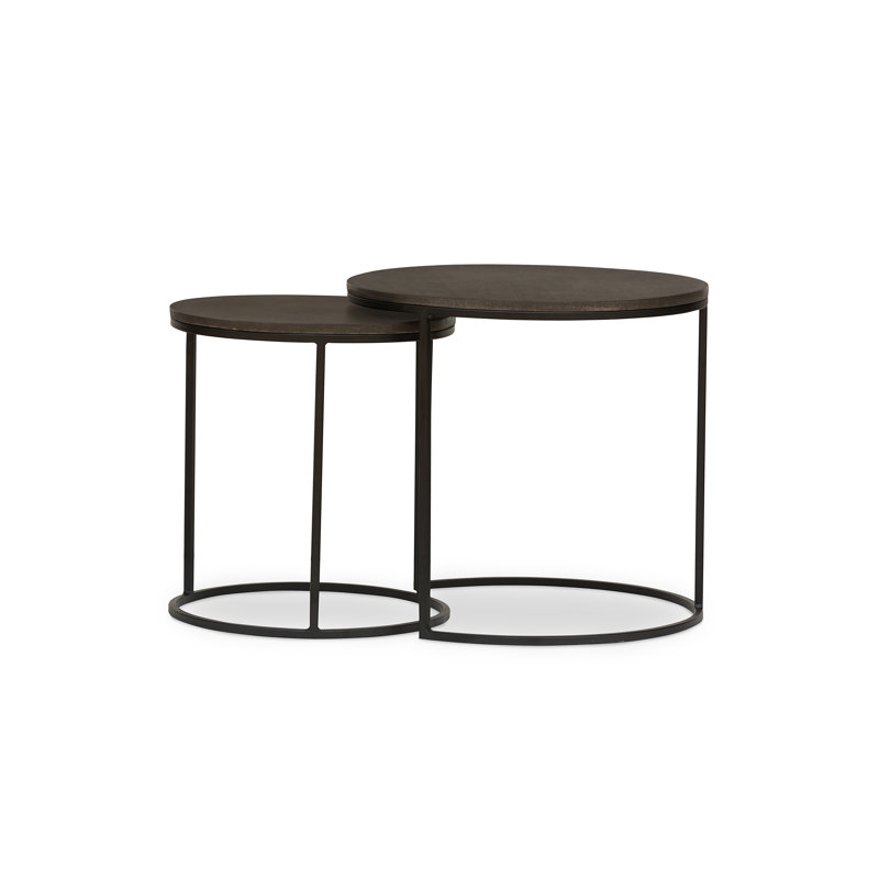 Lavastone Stone Nesting End Table