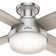 Dempsey Low Profile 44" 4 - Blade Indoor Flush Mount Small Room Ceiling Fan with Lights and Remote