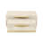 Zynova Rectangular Gold Accented Box Set - Cream Faux Shagreen-105511588-123807030