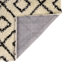Tapis à poils longs blanc et noir Foundry Select-1821288850