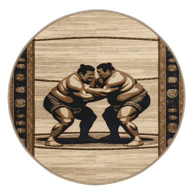  Tapis lavable Sumo Wrestling