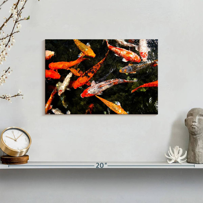 Brampt Lucky Koi Fish Pond, 8" H x 12" W