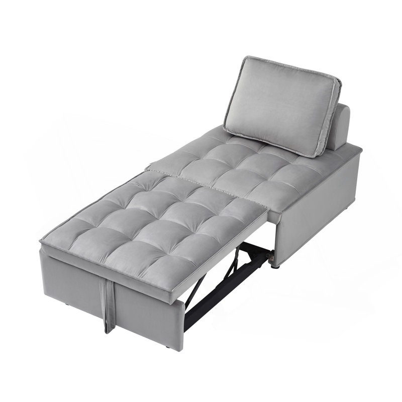 Convertible Sleeping Sofa Bed, Gray