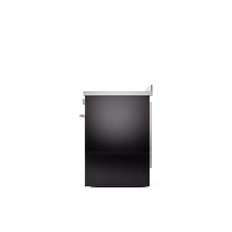 ILVE Professional Plus II 30 in Induction Range, Glossy Black/Stainless Steel